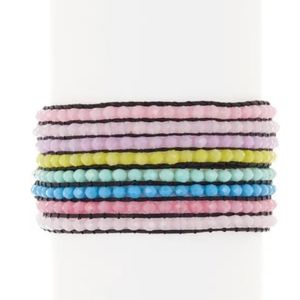 AYOUNIK Crytal Beaded Adjustable Bracelet Set